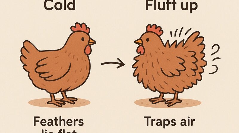 Miért borzolja fel a tollát a tyúk amikor hideg van?